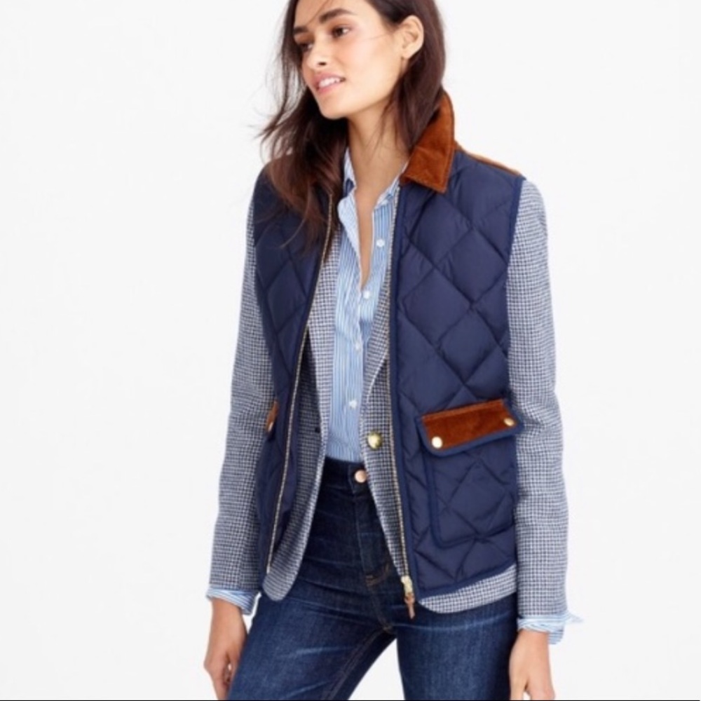 J. Crew Excursion Vest with Corduroy Trim - XL